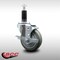 Service Caster 4'' SS Gray Poly Swivel 1-1/8'' Expanding Stem Caster with Brake SCC-SSEX20S414-PPUB-TLB-118 - alternate 2